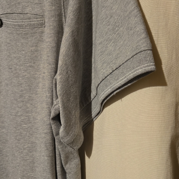 Shaquille O'Neal Heather Gray Polo GolfShirt Classic Design Size 3XL - Picture 4 of 8